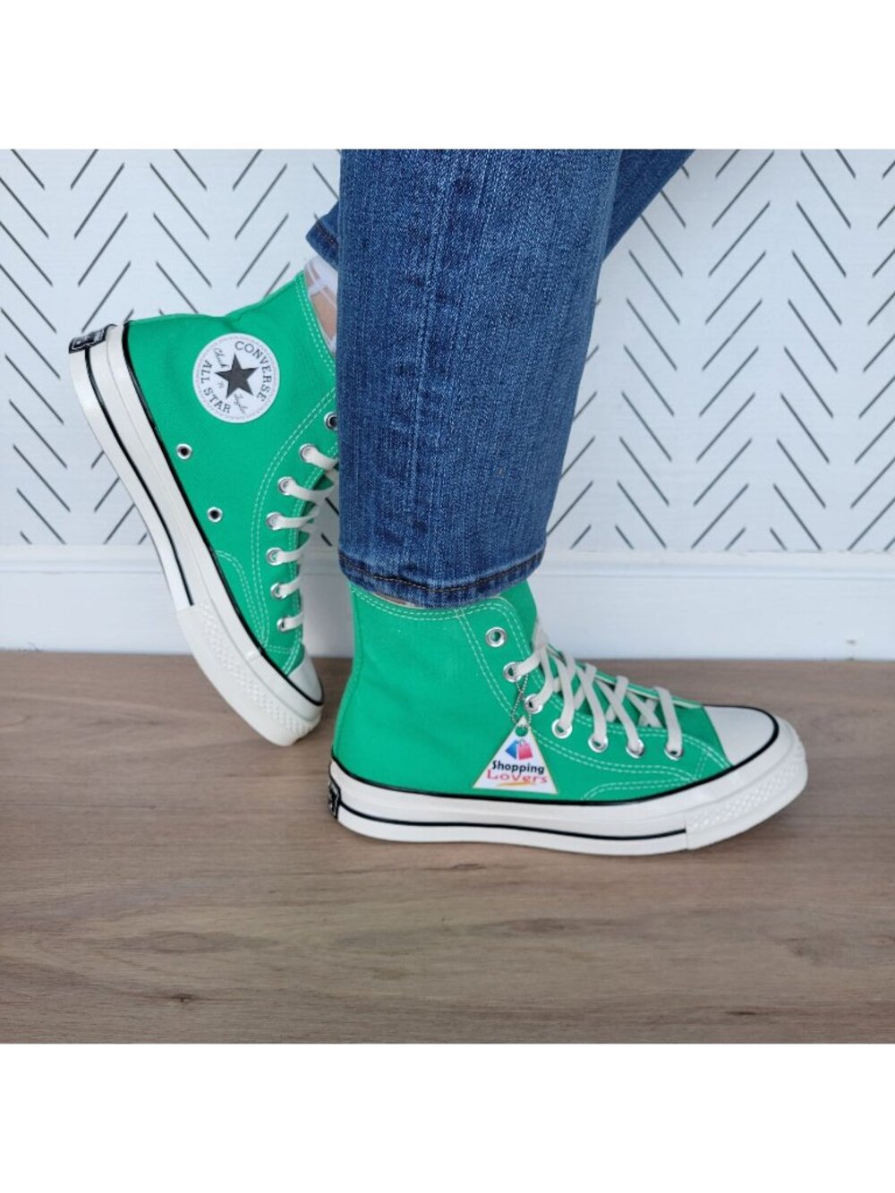 ⭐Converse Chuck Taylor All Star Hi Canvas 7.5 Womens Shoes Sneaker Green A08613F